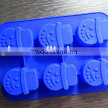 2015 hot sale christmas shape silicone cake pan/mold