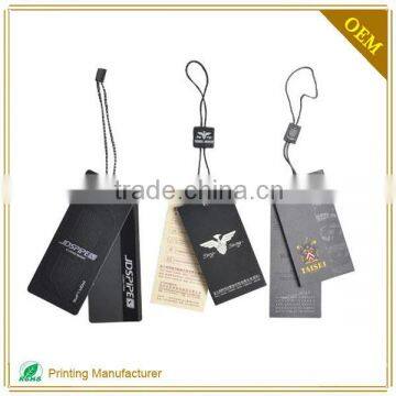 Custom Private Jeans Paper Hang Tag With String With High Quality