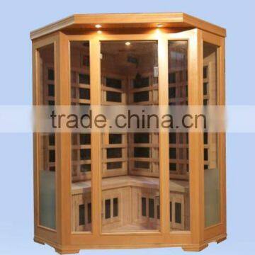 3 person corner sauna room