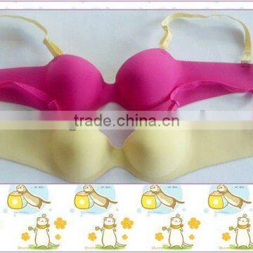 New design fashion colorful sexy bra with 1/2 cup