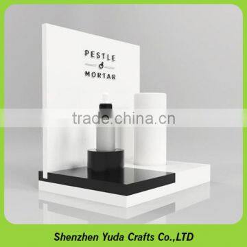 Wooden Mdf Holder Stands Acrylic Lipstick Stand Mdf Wood Cosmetic Display for Beauty Products photo-4