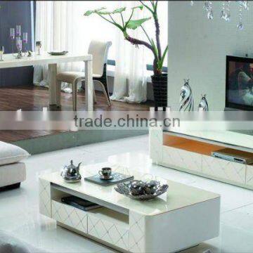 high glossy living room furniture set