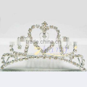 Heart Loop Princess Bridal Tiara Comb