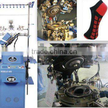 dual-use sock machine for knitting terry and plain sock machine