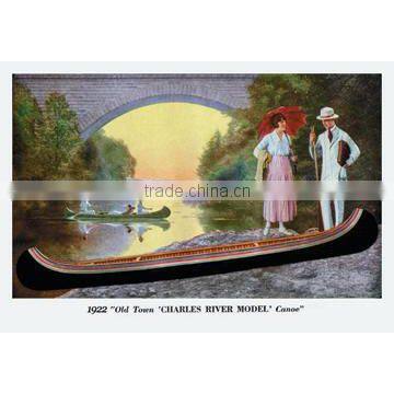 Charles River Model' Canoe 20x30 poster