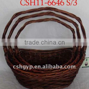 flower willow basket