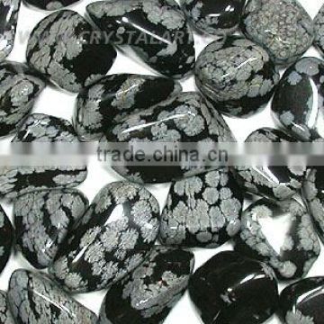 Snowflake Obsidian Tumbled Pebbles Stone