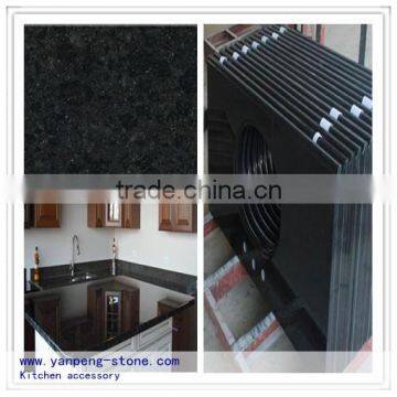 G684 chinese natural black granite stone countertop