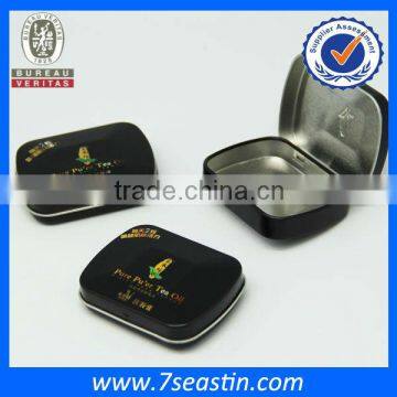 rectangle medicine package tin box with hinge