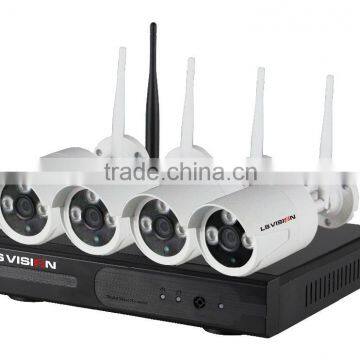 LS VISION Hot sale!! 720p ip hd camera Real Playback Cloud Wifi nvr kit