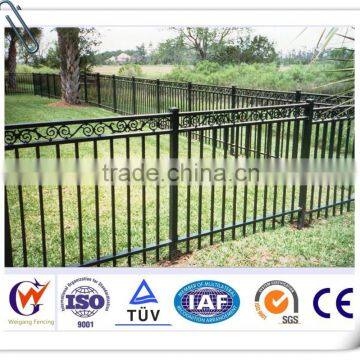 Decorative powder coating cheap steel farm fence designs