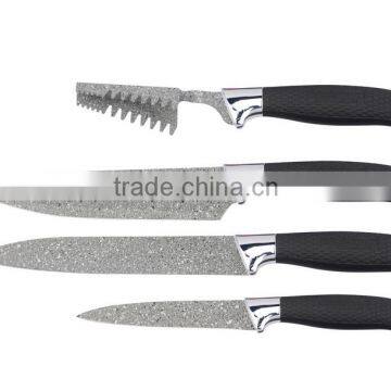 CK-6004 4 PCS Ceramic New design kitchen knife set with Acrylic block kitchen chef knife set