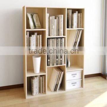 White Wooden Modern Bookself & Bookcase for Children