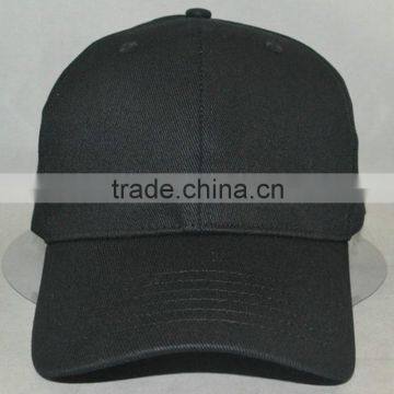 Felx fit Heavy brushed cotton 10x10 black blank cap