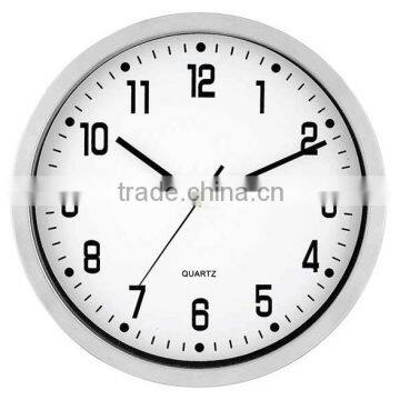 12 inch Metal Wall Clock, Aluminum Clock with sweep movement