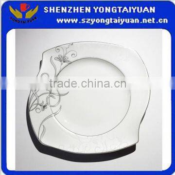 6"-14" S- Shape Sample Design Fine Pottery Plates