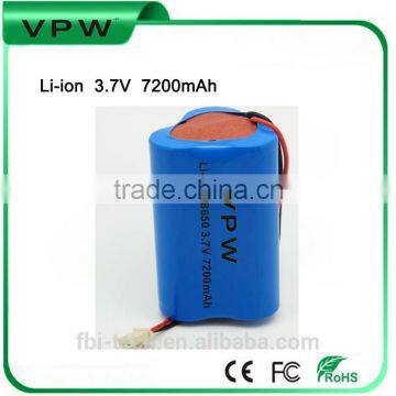 UN38.3 approved Rechargeable 3.7V 7200mah Lawn lighting Li-ion battery