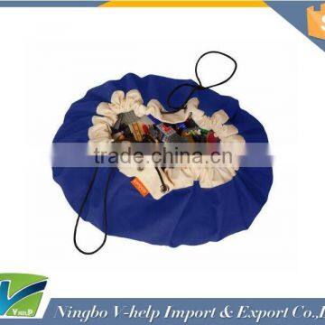 High Quality Portable Kids Canvas Toy Storage Bag Toys Organizer photo-2