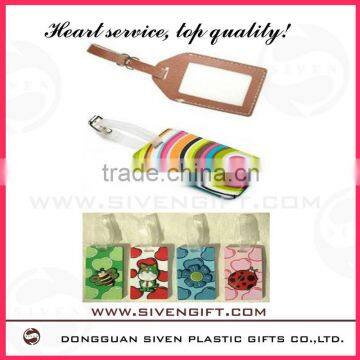 2014 Promotional oem Soft Pvc Luggage Tag