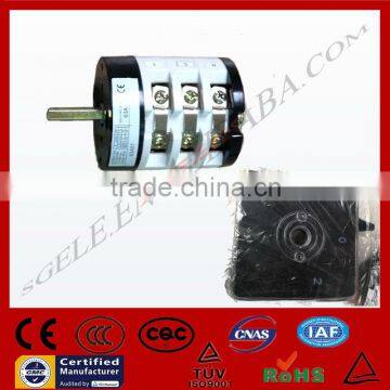 W31 ROTARY SWITCH with face plate face PANEL 32A 3POLE Selector changeover 3 POSITION SILIVER CONTACTOR