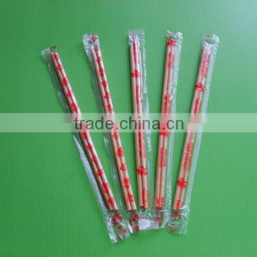 20 cm length High quality bamboo chopsticks with plastic wrapped