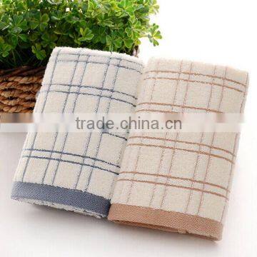 Checked Cotton Plain Dyed Face Towel photo-2