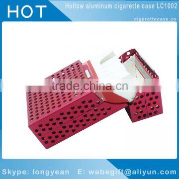 2016 Hot Sale Red Fashion Hollow Design Anti-Press Cigarette Protector Holder Cover Case Box