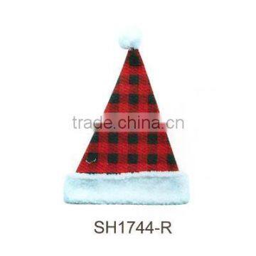 2016 New lattice christmas hats for promotion