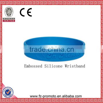 Fashion Body Customized Logo Silicone Wristband Wholesale Embossed Logo Segment Rubber Silicone Wristband for Promotion