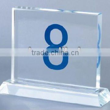 acrylic table number holder