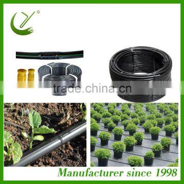 Drip irrigation pipe with round dripper, cylinder dripper, tube