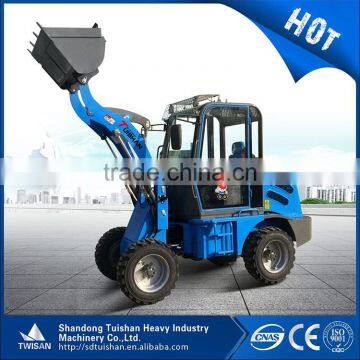 Small front end loader with hydraulic control and various kinds of attachment