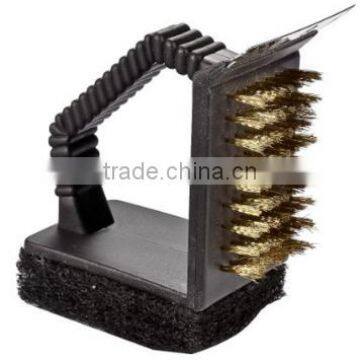 Goods of high quality BBQ Grill Cleaning Brush with Copper Wire Bristles