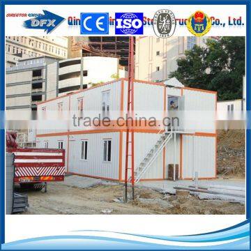 steel prefab flat pack office container house