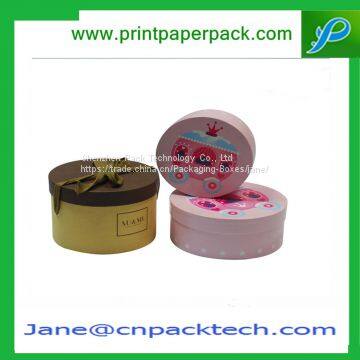 Custom Color Printing Fancy Rigid Set-up Boxes Round Box Tube Paper Box