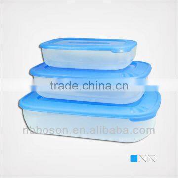 3pc plastic food container set