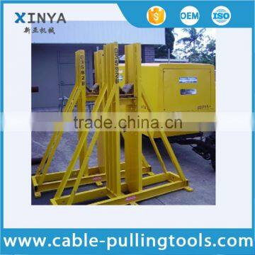 15 Tonne Cable Drum Stands with Hydraulic Powerpack For Heavy Cable Drum Spooling