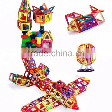 Factory Supply Montessori Kids Educational Magnetic Block Building Shapes Toys
