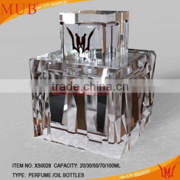 Clear Perfume Bottle With Beatiful Cuts photo-1