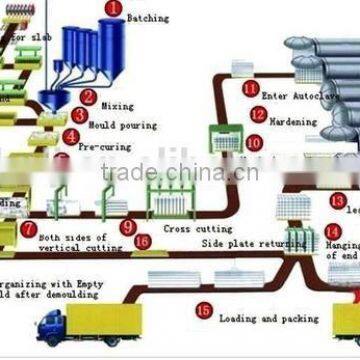 Fly ash AAC block making machine 30000-300000 cubic meters/year