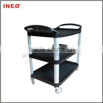 3 Tiers Plastic Commercial Restaurant And Hotel Multiduty Service Cart