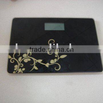 Electronic glass bathroom scale