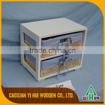 Customized 2 Drawer Storage Cabinet Wood photo-4