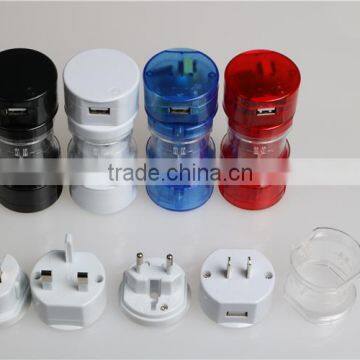 Hottest Multi-function World Travel Plug Adapter With One Usb Port photo-4