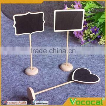 10 Pcs Mini Wood Blackboard Chalkboard Easel With Stand And Sturdy Thick Base photo-4