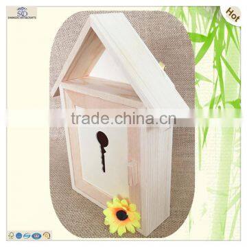 Wood Item Wall Decorating Shape Hole Carved Key Box photo-4