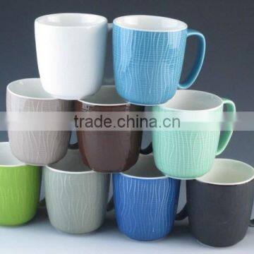 fresh color glazed ceramics type drinkware coffee mug 12oz