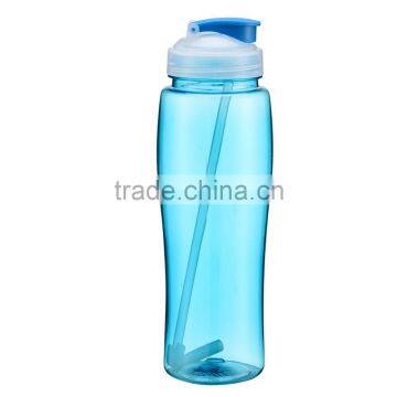 Eco-Friendly 750ml Portable BPA Free Sport Drink Cycling Hiking Outdoor Bike Gym Water Bottle With Flip Straw Space Cup