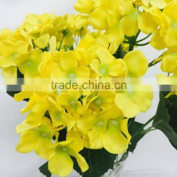 Yellow Hydrangea Flowers Artificial