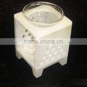 White Soapstone Aroma Oil Burner Aroma Essential Oil Diffuser